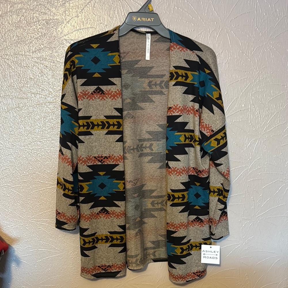 Ashley Roads Patterned Cardigan